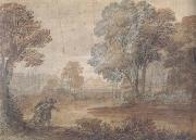 Claude Lorrain Landscape with Tobias and the Angel (mk17) USA oil painting artist